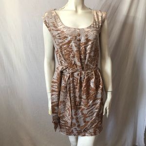 Cynthia Steffe cutout velvet burnout tie dress
